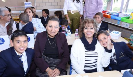  Santiago Díaz de León, Silvia Miranda Díaz de León, Araminta Dauajare y Valeria Cortés.