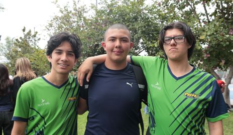  Ricardo Moncada, Isaac Martínez y Patricio Zapata.