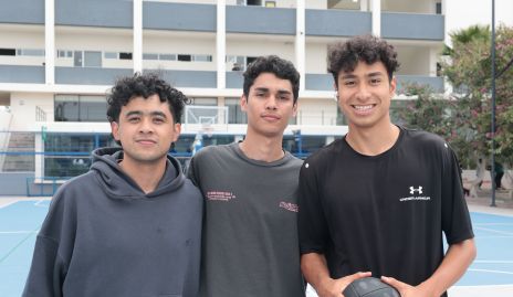  Aldo Muñoz, Santiago Tena y Samuel Martínez.
