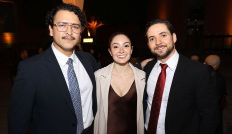  Emiliano López, Ilse Díaz de León y Diego González.