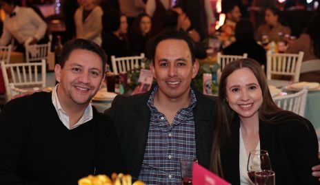  Peter Carreón, Miguel Alburquerque y Zaira Contreras.