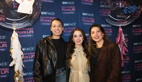  María Paula Martínez, Geraldy Morales y Navila Coeto.