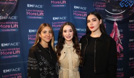  Estefanía Leija, Geraldy Morales y Mabel Abraham.