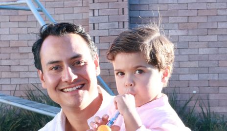  Ricardo Leos y su hijo Jerónimo.