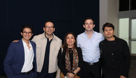  Jesús Alejandro, José Luis Ayala, Érika Cortés, Bryan Jesús y Rodrigo de la Torre.