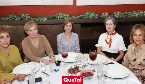  Guadalupe de la Rosa, Lula Fernández, Cristina Andrea, Guille Ávila y Gloria Estrada.