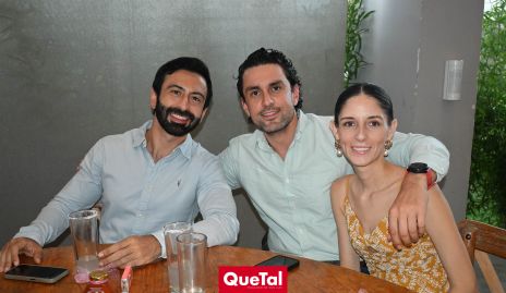  Miguel Corona, Héctor Flores y Andrea Muriel.