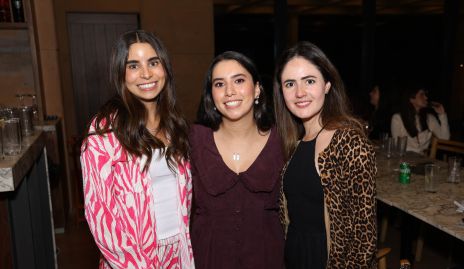  Rocío de la Vega, Paola Córdova y Paulina Aldrett.