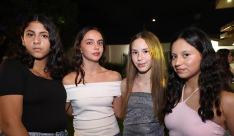  Ana Espinoza, Isabel Castro, Miranda Garza y Maya Vázquez.