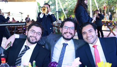  Mauricio Serment, Heriberto Sánchez y Mauricio González.