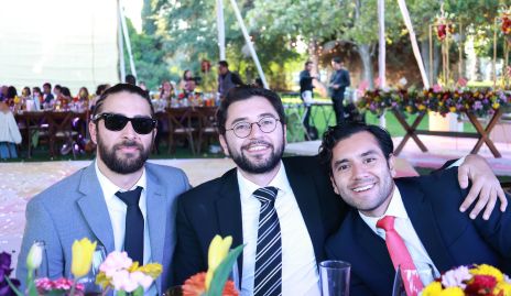  Manuel López, Mauricio Serment y Mauricio González.