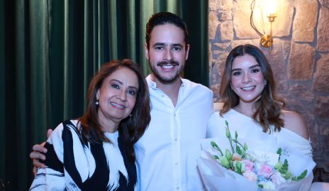  Edith Salinas, Luis Miguel Cabral y Paulina Estrada.