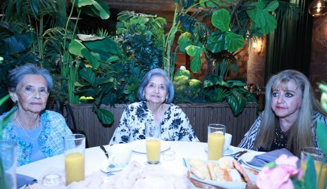  Edith Leiva, Ruth Leiva y Carmen Cabral tías del novio.