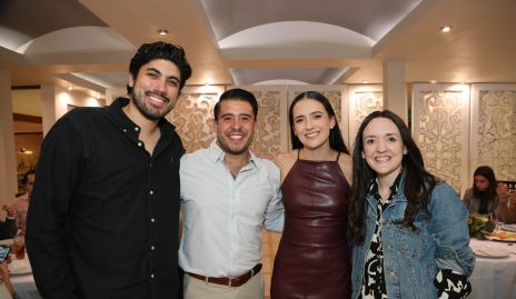  Ricardo Lazcano, Mauricio Martínez, María José Zacarías y Corina Apodaca.
