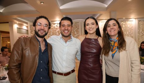  Daniel Lárraga, Mauricio Martínez, María José Zacarías y Lula Usterloni.