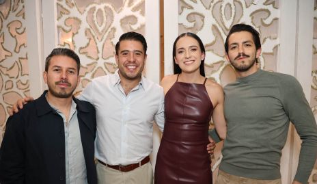  Tito Estrada, Mauricio Martínez, María José Zacarías y Juan Pablo Lomelí.