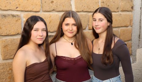  Ana Sofía Zedillo, Fernanda Enríquez y Mila Salgado.