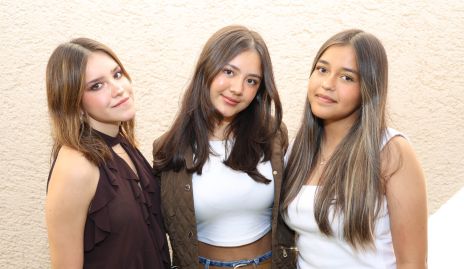  Valentina Cabrera, Ania Curiel y Galia Gámez.