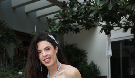  Cristi Pizzuto con su perrita Chuleta.