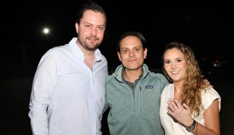  Pato Lozano, Jorge Naya y Lucila Andrade.