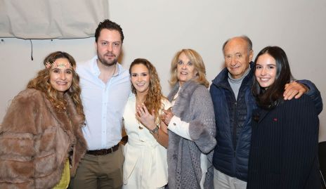  Cynthia Valle, Pato Lozano, Lucila Andrade, Olga Meade, Jaime Valle y Valentina Herrera.