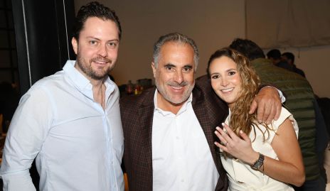  Pato Lozano, Carlos Andrade y Lucila Andrade.