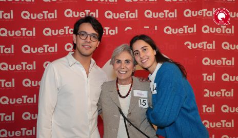  Diego Tobías, Chilin Corripio y Fernanda Morales.