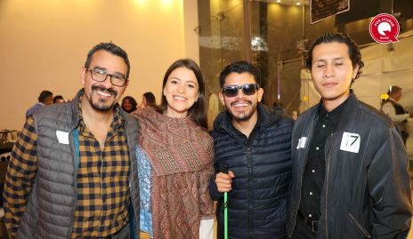  Uriel Batres, Paty Martin de Campo, Francisco Rangel e Isaac Aguilar.