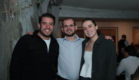  Mauricio Martínez, Elías Abud y María José Zacarías.