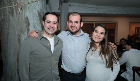  Romel Hernández, Elías Abud Y Sofía Torre.