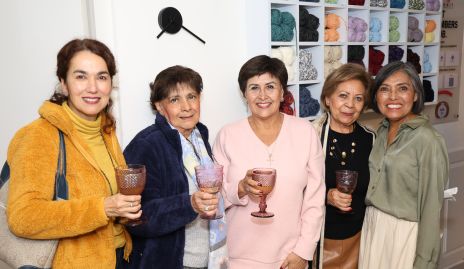  Marisa González, Claudia Palomino, Claudia Gómez, Rosalinda Reyes y Yolanda Auces.