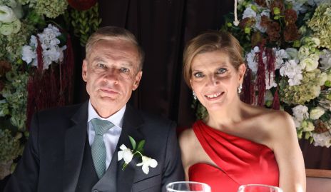  Gerardo Díaz Infante y Ana Lucía Díaz, papás de la novia.