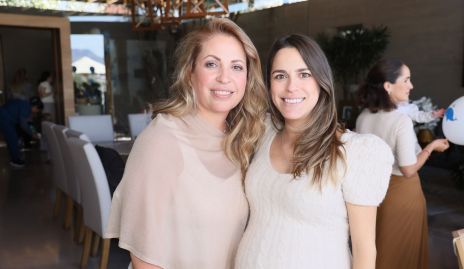  Vero Aguirre con su sobrina Paulina.