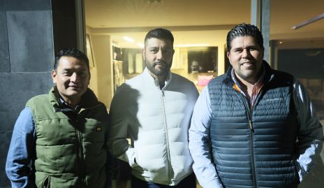  Marco Barrón, Eduardo Tenorio y Abraham Reynoso.