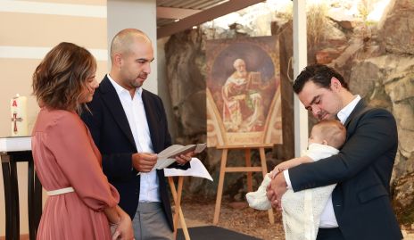  Valeria Siller, Rubén Leal, Diego y su hijo Alonso Hernández.