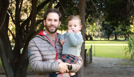  Andrés Torres con su sobrino José Manuel Saiz.