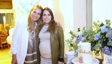  Patricia del Bosque con su nuera Paulina Aguirre.
