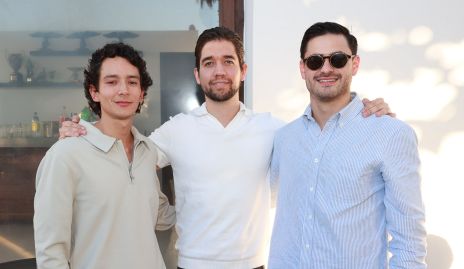  Álvaro Jiménez, Mauricio Flores y Diego Aguilar.