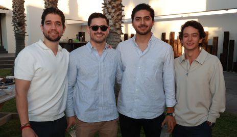  Mauricio Flores, Diego Ponce, Luis Tinajero y Álvaro Jiménez.