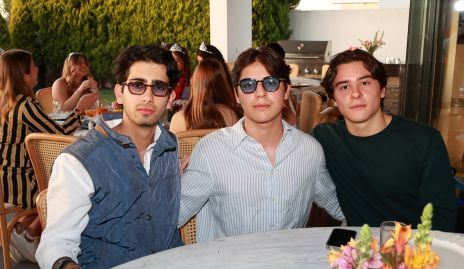  Rodrigo Medlich, Demetrio Rivera y Gael Carcova.