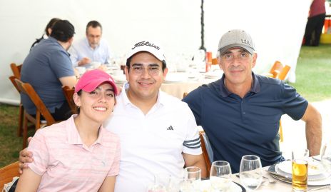  Sara Cansino, Miguel Ortiz y Héctor Cansino.