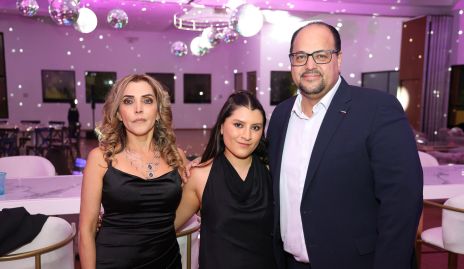  Carla Cabanillas, María Fernanda y Nagib Beltrán.