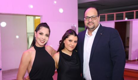  Karen Suno, María Fernanda y Nagib Beltrán.