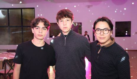  Benjamín Saucedo, José Miguel Castillo y Diego Compean.