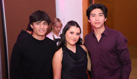  Leo Herrera, María Fernanda y Marcelo Castillo.