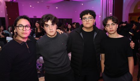  Diego Compeán, Alejandro Pérez, Nicolás Serment y Benjamín Saucedo.