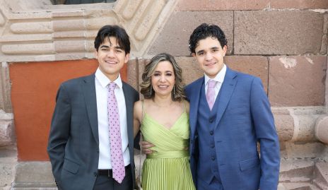  Mateo Segarra, Sofía Valle y Hugo Segarra.