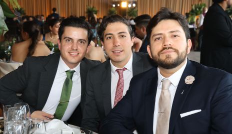  Rodrigo Zertuche, Roberto Michel y Arturo Martínez.