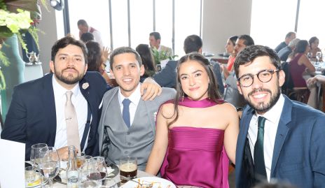  Arturo Martínez, Ramón Zacarías, Mariana Dávila y Miguel Correa.