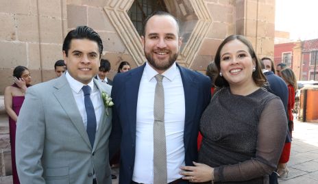  Rubén Martínez, José Pablo Acosta y Andrea Barbosa.